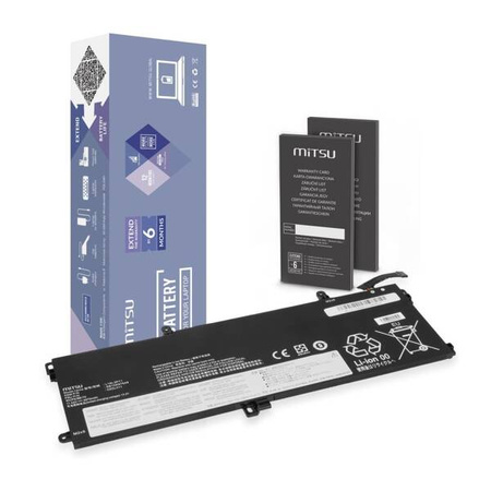 Bateria Mitsu do Lenovo ThinkPad T590, P15s, T15