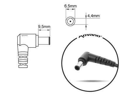 Zasilacz Movano 19.5v 6.2a (6.5x4.4 pin) 120W do Sony