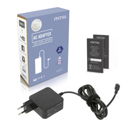 Zasilacz Mitsu 45W USB type C USB-C (black) 