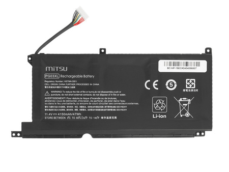 Bateria Mitsu do HP Pavilion Gaming 15-DK, 15-T, 16-A