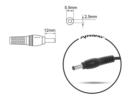 Zasilacz Movano 19v 6.3a (5.5x2.5) 120W do Asus, Toshiba, MSI, itd