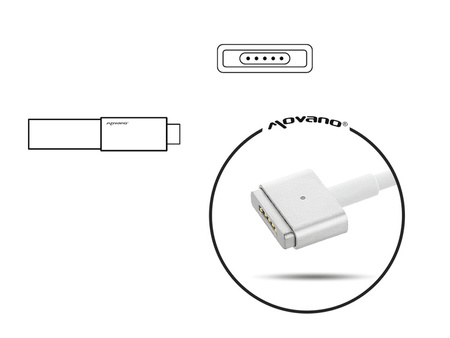 Zasilacz Movano 14.85v 3.05a (magsafe 2) 45W do Apple air