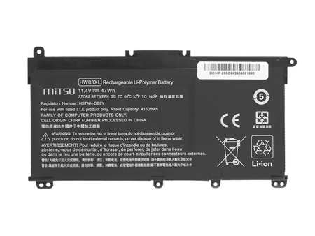 Bateria Mitsu do HP 250 255 G9, 15-EH