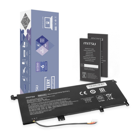 Bateria Mitsu do HP Envy 15-aq, 15t-aq,  x360 15-ar