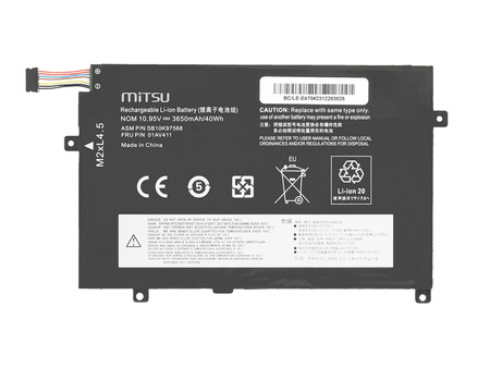 Bateria Mitsu do Lenovo ThinkPad E470, E475