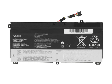 Bateria Movano do Lenovo ThinkPad T550, T560, W550, W550s