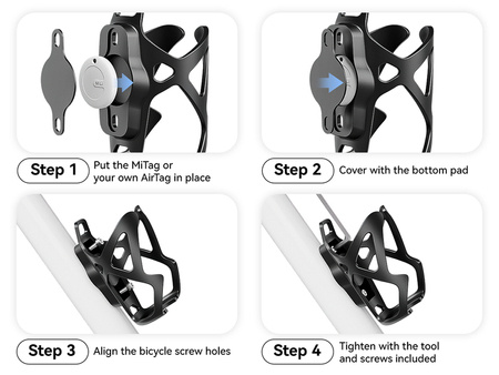 Lokalizator z uchwytem na bidon MiLi MiTag Bicycle Bottle Holder